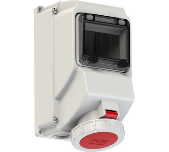 Розетка PCE наст под авт выкл 32а/380v/3p+e/ip44 75245-6