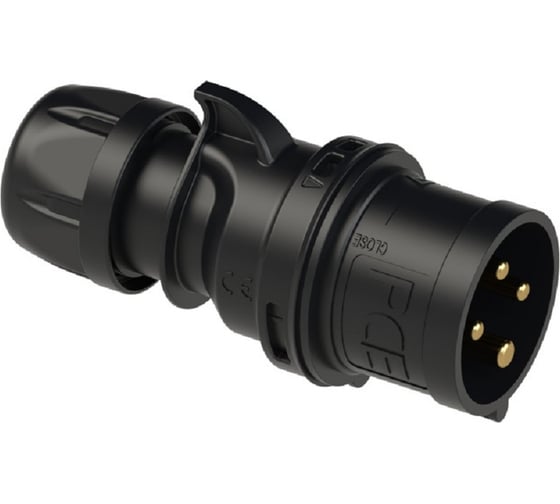 Кабельная вилка PCE 16A/380 В/3P+E/IP44, черная 014-6x