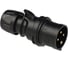 Кабельная вилка PCE 16A/380 В/3P+E/IP44, черная 014-6x 2