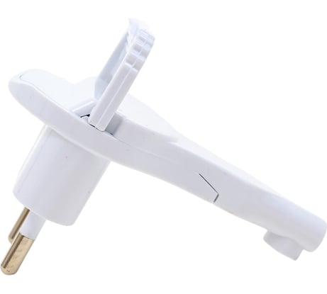 Угловая вилка Electraline плоская, 2.5А, белая 55053