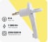 Угловая вилка Electraline плоская, 2.5А, белая 55053 1