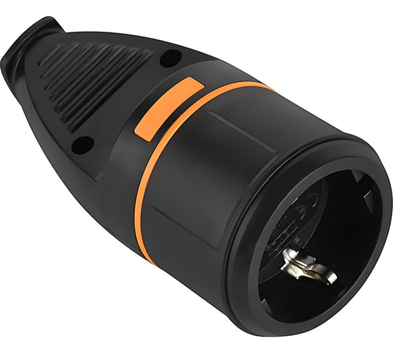 Розетка Electraline ELECTRALOCK IP20, 16А, черная 71935