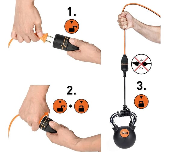 Розетка Electraline ELECTRALOCK IP20, 16А, черная 71935