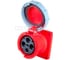 Встраиваемая розетка PCE 125а/400v/3p+e/ip67, фланец 120x120 344-6 1
