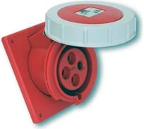 Встраиваемая наклонная розетка PCE 32а/400v/3p+e/ip67, фланец 92x100 4242-6