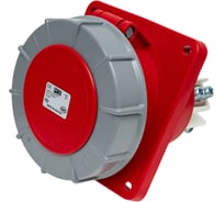Встраиваемая наклонная розетка PCE 125а/400v/3p+e/ip67, фланец 120x130 444-6