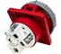 Встраиваемая наклонная розетка PCE 125а/400v/3p+e/ip67, фланец 120x130 444-6 2
