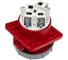 Встраиваемая наклонная розетка PCE 125а/400v/3p+e/ip67, фланец 120x130 444-6 3