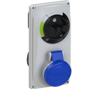 Встраиваемая розетка PCE 16а/230v/1p+n+e/ip44, с выключателем и блокировкой 6013-6