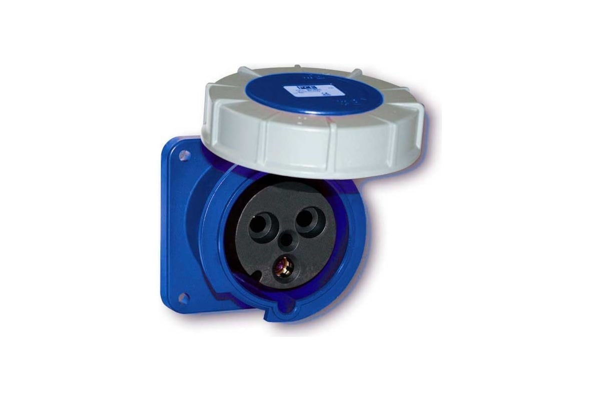 Встраиваемая розетка PCE 125а/230v/1p+n+e/ip67, фланец 120x120 343-6 ...