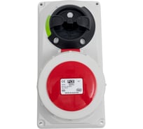 Встраиваемая розетка PCE 16а/380v/3p+n+e/ip67, с выключателем и блокировкой 60152-6