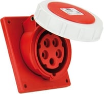 Встраиваемая наклонная розетка PCE 32а/400v/3p+n+e/ip67, фланец 92x100 4252-6