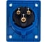Встраиваемая наклонная розетка PCE 32a/230v/1p+n+e/ip44, фланец 80x97 423-6 3