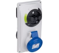 Встраиваемая розетка PCE 32а/220v/1p+n+e/ip44, с выключателем и блокировкой 6023-6