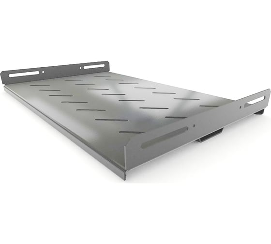 Стационарная усиленная полка Hyperline TSH3M-300-RAL7035 глубина 300 мм, с боковым креплением, нагрузка до 50 кг, для шкафов серии TTB, TTR, TWB/TWB-FC, 485x300мм (ШхГ), цвет серый (RAL 7035) 451903 1