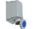 Настенная розетка PCE 125а/220v/1p+n+e/ip67 143-6 1