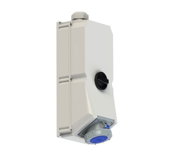 Настенная розетка с выключателем и блокировкой PCE 125а/220v/1p+n+e/ip67 9755102 1