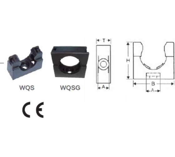 Крепеж для гофрированных труб Weyer WQS-AD15.8G, держатель открытый WE2300300