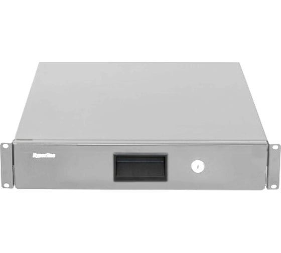 Полка (ящик) для документов с замком Hyperline TDR3-2U-460-RAL7035 2U, 88x483x460мм (ВхШхГ), цвет серый (RAL 7035) 495788