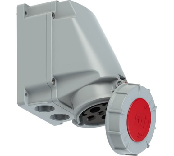 Настенная розетка PCE 63а 380v 3p+e ip67 134-6