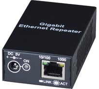 Повторитель для увеличения расстояния передачи Ethernet SC&T SR01X до 120 м (макс.), возможно каскадное подключение для увеличения расстояния sct1349