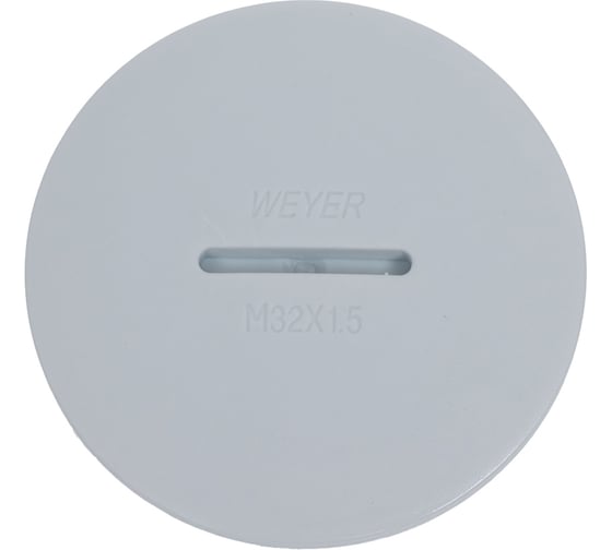 Заглушка отверстия WEYER DPK-M32G - заглушка под плоскую отвертку, нар. M32x1.5 WE6802300 1