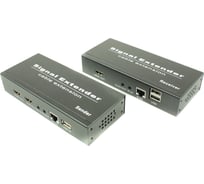 Комплект для передачи HDMI OSNOVO TLN-HiKM2+RLN-HiKM2 2хUSB (клавиатура+мышь) и ИК управления по сети Ethernet. sct1478