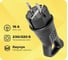 Угловая каучуковая вилка EKF с кольцом 230В 2P+PE 16A IP44 Марс RPS-017-16-230-44 1