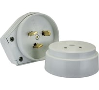 Разъем EKF РШ-ВШ 32А 250В 2P PE ОУ пластиковый белый PROxima AS-250-O-01