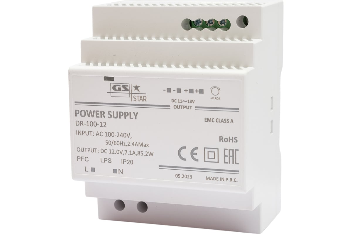 Блок питания на DIN рейку GS Star DR-100w-12v 3234 - выгодная цена ...