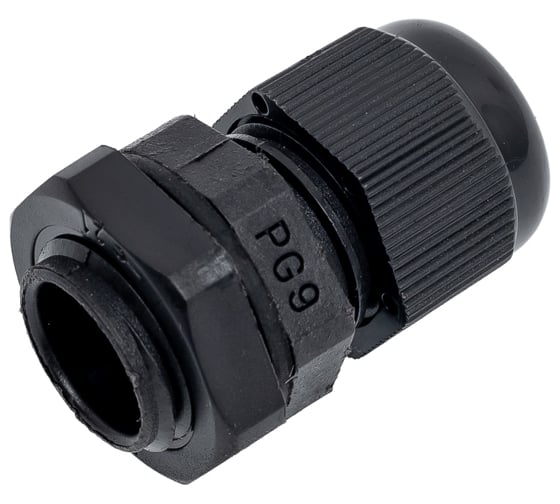 Кабельный ввод REXANT PG-9 (4-8 мм) черный 100 шт. 07-8009-1