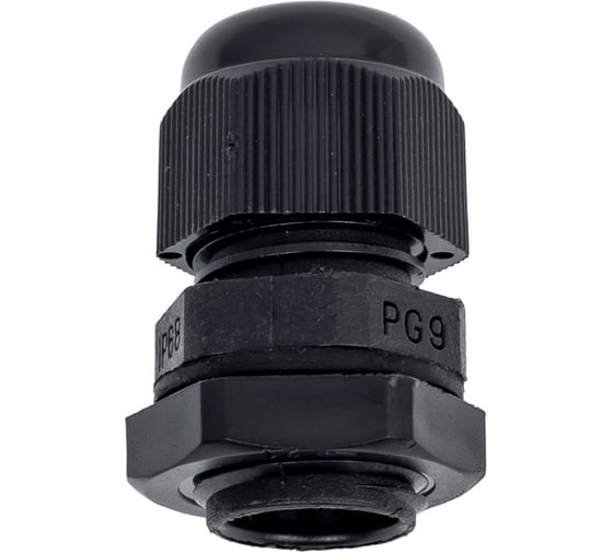 Кабельный ввод REXANT PG-9 (4-8 мм) черный 100 шт. 07-8009-1