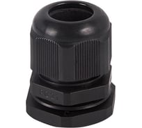 Кабельный ввод REXANT PG-16 (10-14 мм) черный 100 шт. 07-8016-1