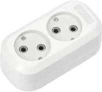 Колодка Smartbuy 2 гнезда 10А/2,2кВт без заземления SBE-10-2-00-N
