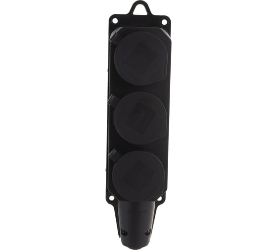 Розетка Smartbuy трехместная с защитными крышками каучуковая 230В, 2P+PE, 16A, IP44 SBE-16-3-00-R