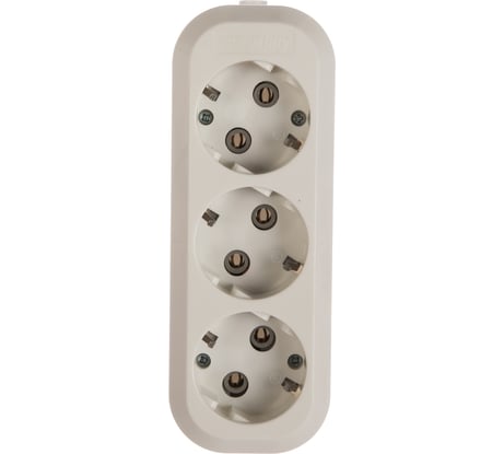 Колодка Smartbuy 3 гнезда 16А/3,5кВт c заземлением SBE-16-3-00-Z