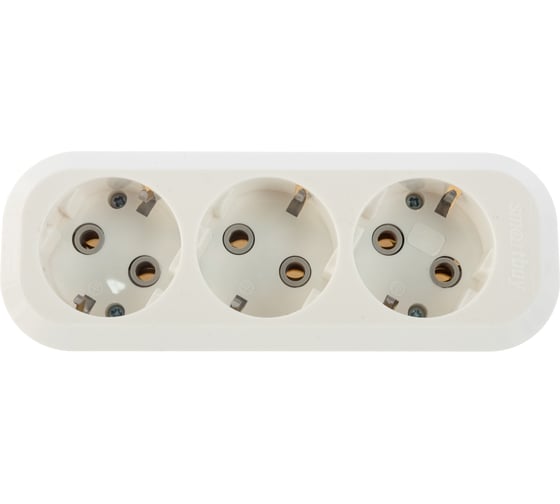 Колодка Smartbuy 3 гнезда 16А/3,5кВт c заземлением SBE-16-3-00-Z