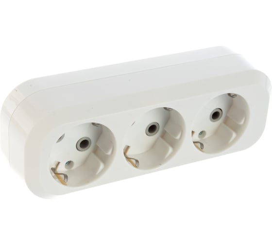 Колодка Smartbuy 3 гнезда 16А/3,5кВт c заземлением SBE-16-3-00-Z