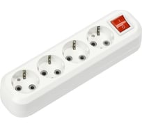 Колодка Smartbuy 4 гнезда 16А/3,5кВт c выключателем и заземлением SBE-16-4-00-ZS