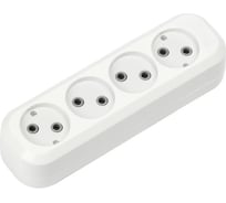 Колодка Smartbuy 4 гнезда 10А/2,2кВт без заземления SBE-10-4-00-N