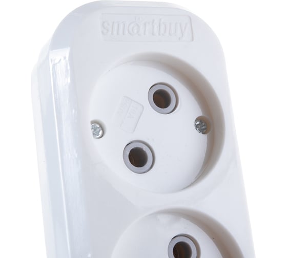 Колодка Smartbuy 3 гнезда 10А/2,2кВт без заземления SBE-10-3-00-N