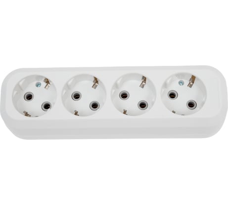 Колодка Smartbuy 4 гнезда 16А/3,5кВт с заземлением SBE-16-4-00-Z
