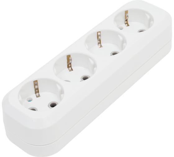 Колодка Smartbuy 4 гнезда 16А/3,5кВт с заземлением SBE-16-4-00-Z