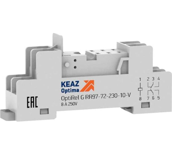 Розетка для реле КЭАЗ OptiRel G RR97-72-230-10-V 281177