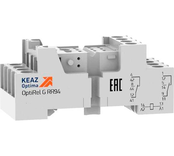 Розетка для реле КЭАЗ OptiRel G RR94-74-230-7-V 281171 - выгодная цена, отзывы, характеристики, фото - купить в Москве и РФ