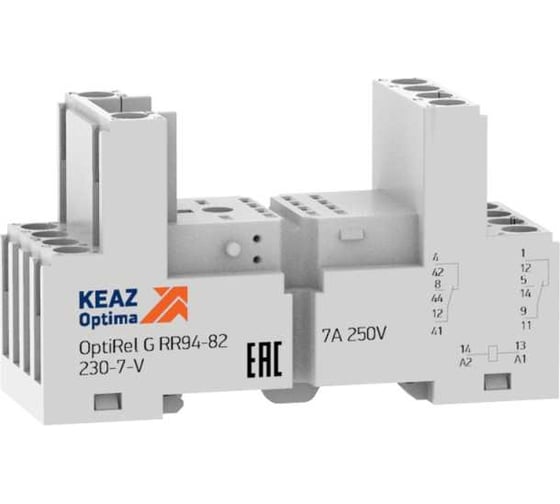Розетка для реле КЭАЗ OptiRel G RR94-82-230-7-V 281172