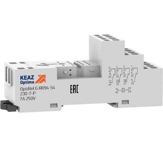 Розетка для реле КЭАЗ OptiRel G RR94-54-230-7-P 281169