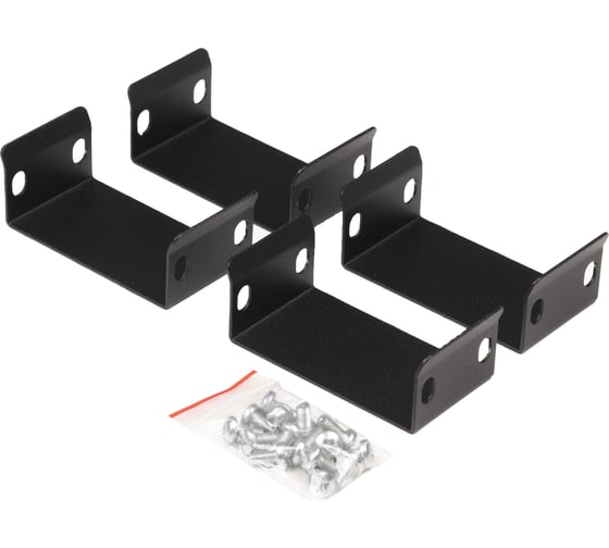 Комплект для скрепления шкафов Hyperline серии tsr между собой, цвет черный (ral 9005) 510631 1