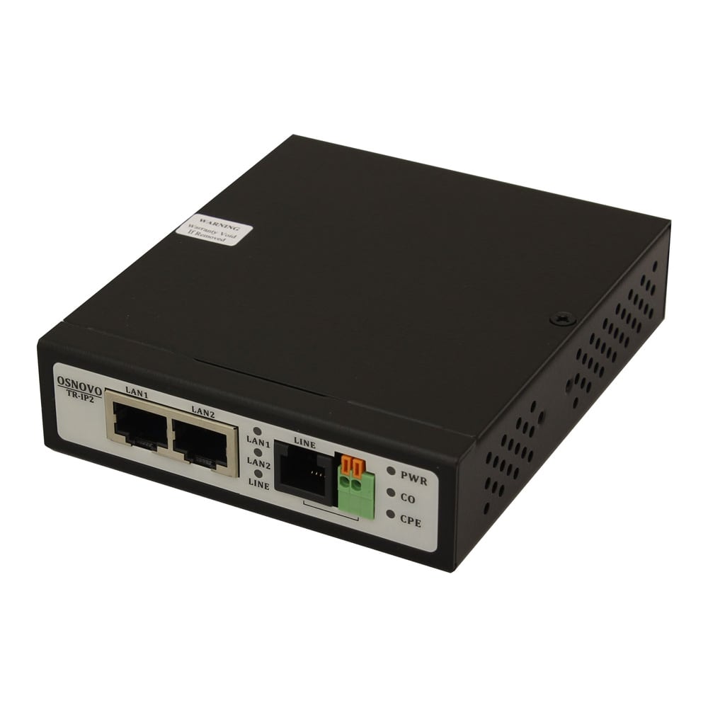 Удлинитель Ethernet (VDSL) на 2 порта OSNOVO TR-IP2 до 3000м ...