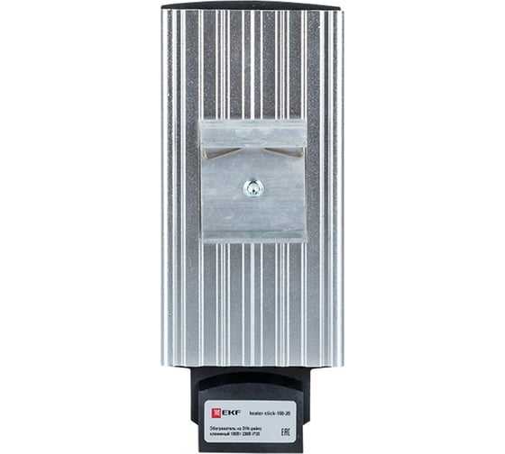 Обогреватель EKF на DIN-рейку, клеммный, 100Вт, 230В, IP20, PROxima heater-click-100-20